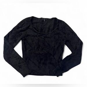Lulu's Fuzzy Black Sweater